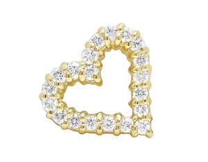 Tendance Coeur En Forme De Moissanite Diamant Clouté Pendentif Pour Les Femmes VVS Glacé 925 Bijoux En Argent Sterling - Product Image 1