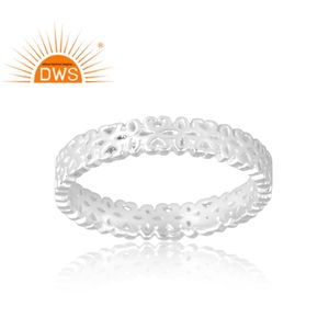 แหวนเงินแท้เทรนด์ใหม่เครื่องประดับดีไซน์ตามสั่งสำหรับผู้หญิงเป็นของขวัญสำหรับปาร์ตี้ - Product Image 1