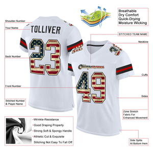 Personalizada sublimación completa camisetas de fútbol americano de talla grande con bordado y opciones de impresión directa disponibles - Product Image 2