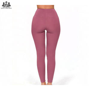 Leggings de Yoga de Cintura Alta Elástica, Secado Rápido, Sólidos, Transpirables, de Longitud Completa, con Efecto Push-Up - Product Image 5