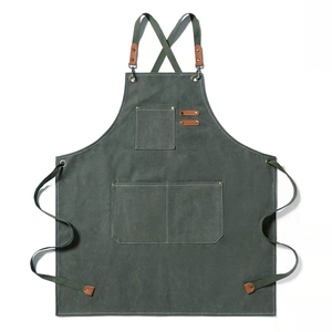 Schorten met aangepast logo voor vrouwen, met zakken, 2 stuks, nagelkunst canvas schort, keuken, waterdicht, gereedschap - Product Image 6