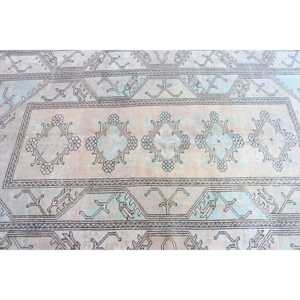 Alfombra de 5.2x8.4 pies, Alfombra Turca Vintage Grande, Alfombra de Lana Azul - Product Image 4