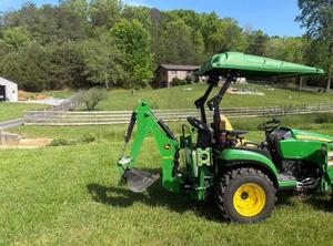 Original John Deeere 260B Industrial <b>Lawn</b> <b>Mower</b> Tractor Front Loader Backhoe Implement Diesel 200L Grass BoxOriginal John Deeere - Product Image 5