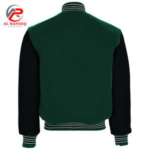 Chaqueta universitaria de moda de manga larga para hombre, ropa informal, MOQ bajo, superventas, chaqueta universitaria de béisbol para hombre - Product Image 3