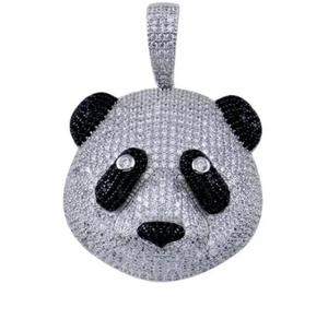 Custom High Quality Zinc Alloy <b>Diamond</b> Rapper Pendant Hip Hop Jewelry Necklace Iced Out Fashion Silver Plated Unisex - Product Image 3