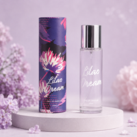 Parfum haut de gamme pour femme en coffret cylindrique, fragrance légère longue durée, agrumes, fleur d'oranger, freesia
