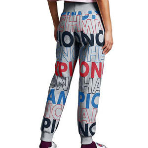 Pantaloni Cargo Grigi Traspiranti da Donna Champion a Vita Alta con Logo Reverse Weave, Taglia Small - Product Image 3