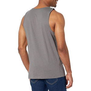 2024 camisetas de algodón pesado para hombres, estampado personalizado, estilo sin mangas de gran tamaño, transpirable e informal, con capucha y tejido de punto - Product Image 3