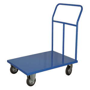 Chariot pliant à plateforme moyenne 500x800mm, industriel, quatre roues, en contreplaqué, 2 freins, utilisation extérieure, personnalisation OEM prise en charge - Product Image 1