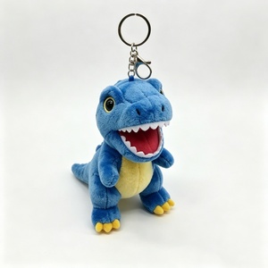 Llavero de peluche de dinosaurio personalizado, llavero de peluche de T-Rex, llavero de dinosaurio de peluche adorable, pequeño amuleto de peluche de dinosaurio - Product Image 1