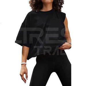 Tops de Yoga de gran tamaño Premium de alta calidad para mujer Diseño de secado rápido y transpirable-Venta al por mayor barata - Product Image 1
