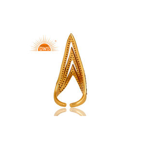 Superventas de plata de ley chapado en oro de 18 quilates, juego de diamantes naturales, anillo de diseño de uñas, fabricante de joyería fina Demi - Product Image 4