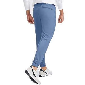 กางเกงผ้าลูกฟูกอบอุ่นลำลองสำหรับผู้ชายวิ่งออกกำลังกายยิมกอล์ฟกันลมกันน้ำมี3กระเป๋าซิป - Product Image 3