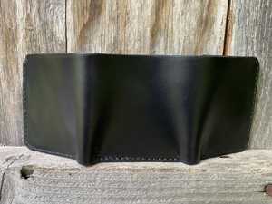 กระเป๋าสตางค์พับสามทบทำด้วยมือหนังแท้วินเทจสำหรับผู้ชายกระเป๋าสตางค์หนังวัวแนวขวาง RFID แบบ LTW-0120เพรียวบาง - Product Image 4