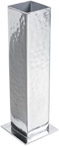 Jarrón de Piso Gigante de Metal Plateado con Acabado Moderno, Diseño de Alta Gama, Ideal para Decoración de Bodas y Hogar - Product Image 6