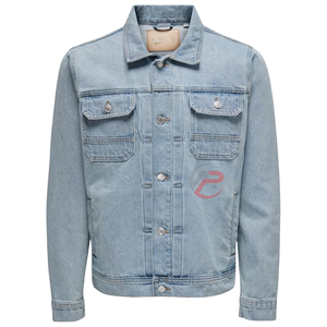 Veste en jean avec logo personnalisé pour hommes Manteau en jeans décontractés, disponible OEM Veste élégante pour hommes adultes Remise sur commande en gros - Product Image 5