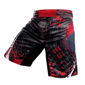 Nouveau modèle populaire Dernier style Shorts MMA pour homme respirants à séchage rapide Logo personnalisé Matériel de boxe imprimé par sublimation Cordon de serrage - Product Image 2