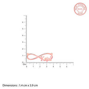 GIVA Rose Gold Infinity Name Collar Personalizado Geométrico Diamante Zircon Perla Platino Rodio Regalos cristianos de moda - Product Image 2