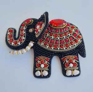 Broches perlées Broche design faite à la main. Accessoires de haute qualité. Broche design unique. Baby shower meilleur cadeau. - Product Image 5