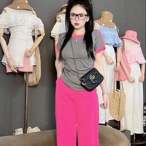 Conjunto de Ropa para Mujer 2023, Bonito, Natural, Lavable, Empaque Personalizado, Fabricante Vietnamita, Conjunto Largo de 2 Piezas para Chica - Product Image 1