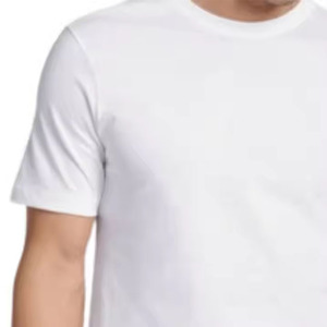 Camisetas de Punto para Hombre, 100% Algodón de Alta Calidad, Nuevo Diseño, Transpirables, Manga Corta, Estilo Casual, Logotipo Personalizado OEM en la Parte Delantera, Color Sólido - Product Image 3