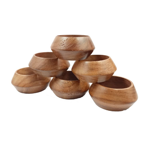 Nouveau design traditionnel porte-serviette en bois brun maison fêtes de mariage restaurant table à manger accessoire porte-papier de soie - Product Image 3