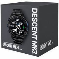 Ordinateur de plongée de style montre Descent Mk3i, 51 mm, titane DLC gris carbone / bracelet en silicone noir, montre connectée
