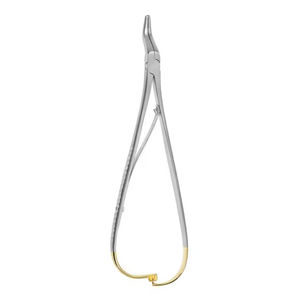 Portaagujas Eiselsberg-Mathieu TC de Alta Calidad, 190 mm, con Mango de Trinquete Interconectado, Acero Inoxidable, Reutilizable, Manual, Médico - Product Image 1