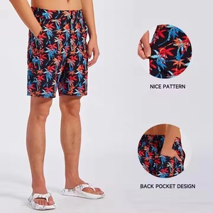 Pantalones cortos transpirables personalizados para hombre, de secado rápido, para gimnasio, correr, cuatro vías, de lona elástica, multibolsillo, patrón sólido, ropa para correr, servicio OEM - Product Image 5
