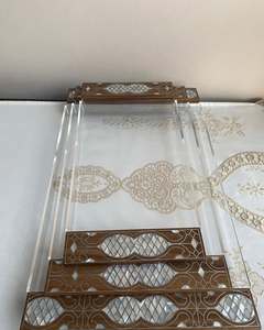 ถาดอะคริลิคสุดหรูพร้อมฝังมุกสำหรับตกแต่งช็อกโกแลตหวานและผลไม้สำหรับใช้ในบ้านงานปาร์ตี้และงานเทศกาล - Product Image 6