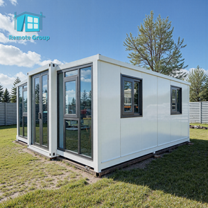 Rumah Kontainer Baja Prefabrikasi <span class=keywords><strong>Panel</strong></span> Sandwich Modular Desain Modern Kokoh Portabel Rumah Prefab Mobile untuk Penggunaan Hotel Cina - Product Image 2