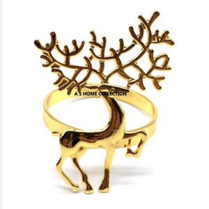 Diseño de hoja dorada Anillos de servilleta elegantes y elegantes Tamaños y diseños personalizados para la decoración de la Mesa - Product Image 6