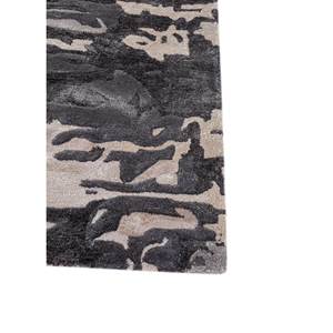 พรมขนสัตว์ผสมวิสโคสสีเทาดำลายทัฟท์ด้วยมือ รุ่น TNQ-7179 ขนาดใหญ่ทรงสี่เหลี่ยมผืนผ้า สำหรับห้องนอน ห้องโถงวัยรุ่น ความหนา 10 มม. ลายแบบนามธรรม - Product Image 4