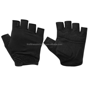 Gants de sport en cuir mi-doigts pour hommes et femmes, respirants, pour la salle de sport, avec rembourrage antidérapant pour l'entraînement - Product Image 5