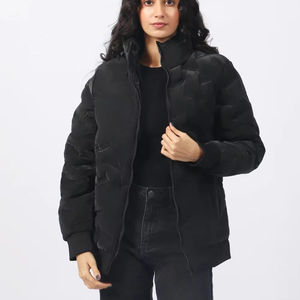 Chaqueta Acolchada Profesional OEM para Hombre con Cuello Alto, Diseño Personalizado, Patrón de Invierno y Otoño, Cierre de Cremallera, Lona Lisa, Precio Bajo Personalizado - Product Image 1