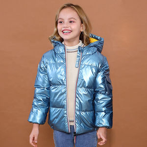 แจ็กเก็ตขนเป็ดสีเงินเมทัลลิกสำหรับเด็กเสื้อโค้ทให้ความอบอุ่นในฤดูหนาวระบายอากาศได้ดีเป็นมิตรกับสิ่งแวดล้อมเสื้อโค้ทกันลมสำหรับเด็กผู้หญิงเด็กผู้ชาย - Product Image 5