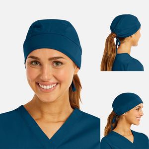 Casquettes de gommage médical en denim de qualité Zenith pour infirmières chirurgiens professionnels hospitaliers tissu de coton confortable - Product Image 2