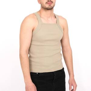 Camisetas sin Mangas Personalizadas para Hombre, Precio de Fábrica al por Mayor, Transpirables, de Color Sólido, Ligeras, de Poliéster/Algodón, Estilo Casual Elegante, 3D - Product Image 4