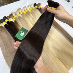 ผมมนุษย์แท้นุ่มเนียนนุ่มสำหรับต่อผมผมตรง100กรัมสีบลอนด์แบบชาวรัสเซียเรมี่จำนวนมาก - Product Image 5