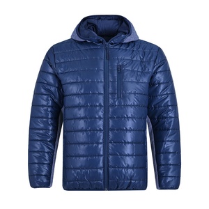 Veste d'hiver matelassée pour homme, mode streetwear, respirante, vêtements d'extérieur matelassés, grande taille, fermeture éclair imperméable, coupe-vent en laine - Product Image 1