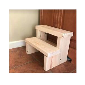 Tabouret en bois massif durable, conçu pour atteindre les étagères hautes, les placards, les armoires, le garde-manger, le rangement et les tâches ménagères - Product Image 6