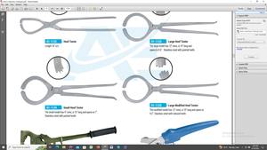 Grand testeur de sabot en acier inoxydable de 19 pouces pour chevaux Instrument chirurgical vétérinaire modifié pour maréchaux et mahersi équin - Product Image 6