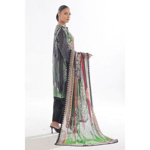 Traje de mujer de 3 piezas sin coser, estampado en negro, conjunto de traje de mujer - Product Image 1