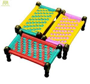 Tabouret ottoman en bois massif fabriqué à la main tabouret bas tabourets pouf de salon créatif Console incrustée d'os - Product Image 3