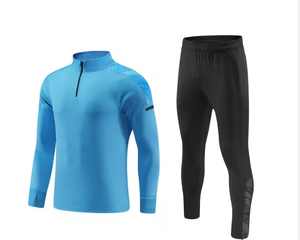 Vêtement de sport de football à demi-zip pas cher en gros, respirant, uniforme d'entraînement de football, fermeture élastique à la taille, vêtements de football Steeple - Product Image 5