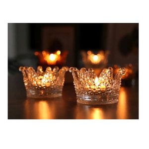 Venta caliente de vidrio votivo T Light Glass Candle Holder Decoración de fabricante indio - Product Image 3