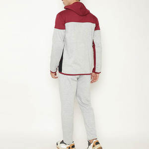 Trendy Winter <b>Hooded</b> Casual Outfit Street Wear Comfortable Sweat Suit Set for Unisex Newest Budget Solid Color Men Tracksuit - Product Image 3