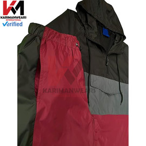 Conjunto de chándal cortavientos con cremallera completa para hombre, chaqueta ligera, pantalones para correr, traje de 2 piezas para correr, gimnasio, entrenamiento, Fitness - Product Image 3