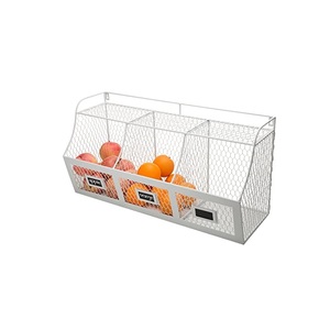 Cesta de pared de alambre de hierro hecha a mano Color amarillo rectangular de lujo para almacenamiento de calidad de artículos de Hotel para alimentos a bajo precio - Product Image 6