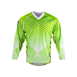 Jerseys de hockey sobre hielo personalizados duraderos para equipos de clubes y escuelas con material transpirable y múltiples opciones de color - Product Image 1